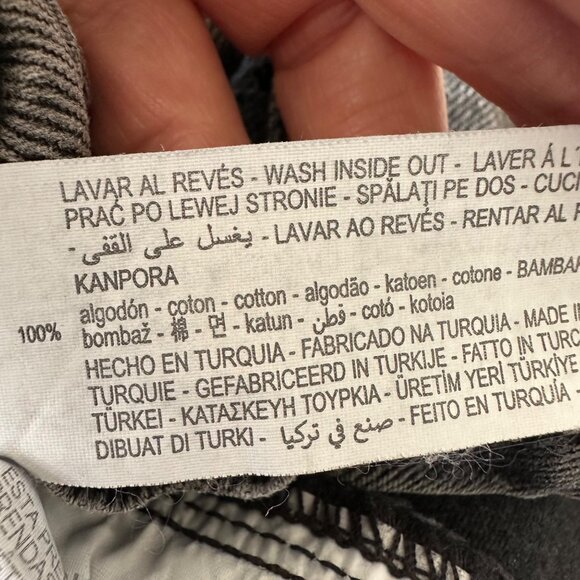 Zara High Waisted Paperbag Mom Jeans Loose Fit Barrel Style Elastic Waist Size 6 - Picture 8 of 10